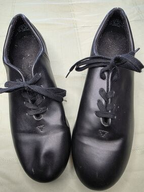 Capezio Black Leather Tele Tone Tap Shoes Men’s 10 M Dance Performance